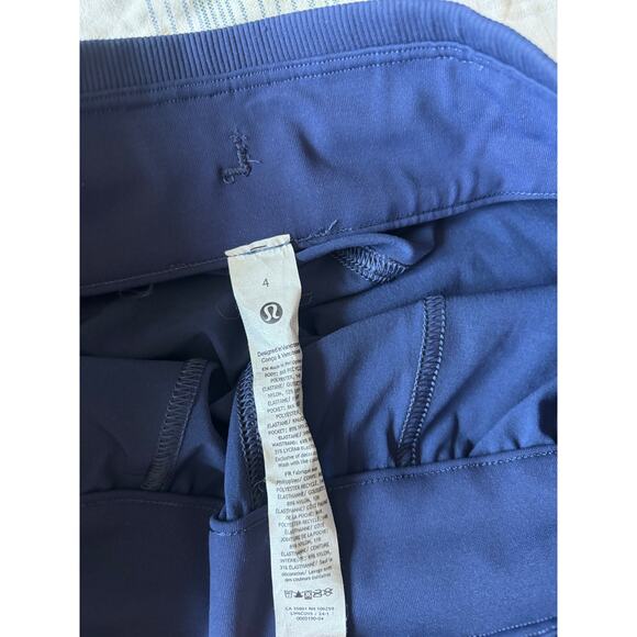 Lululemon Blue Drawstring Pants Size 4 |Adjustable Hem, Pockets |Relaxed Fit - Picture 2 of 8